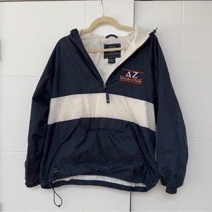 Delta Zeta sorority rain jacket
